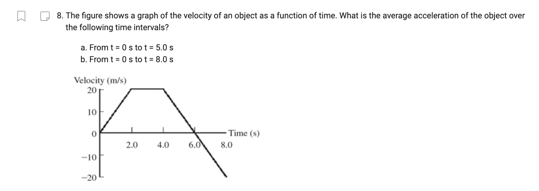 Please type or wri.te a.nswers clearly1. 8. The figure shows a graph