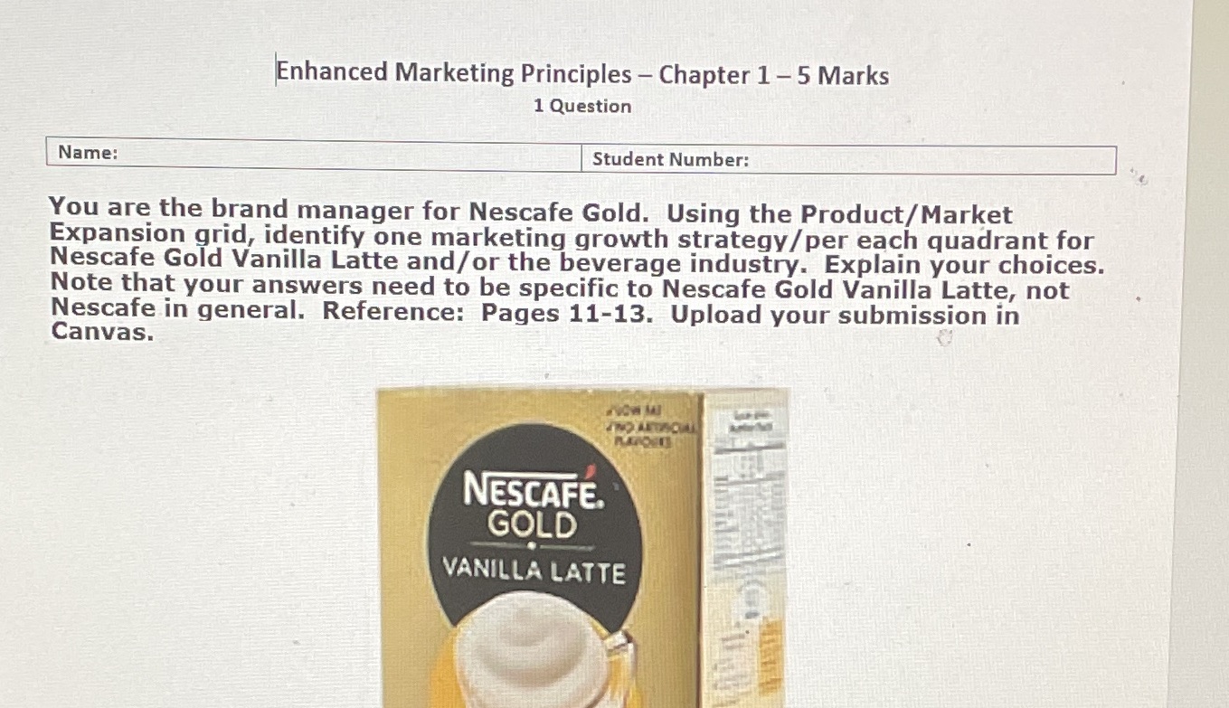 Enhanced Marketing Principles - Chapter 1 -5 Marks 1 Question Name: