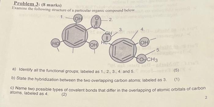 Problem 3 Problem 3: (8 marks) Examine the following structure of a