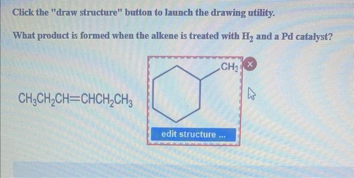  Click the "draw structure" button to launch the drawing utility. What