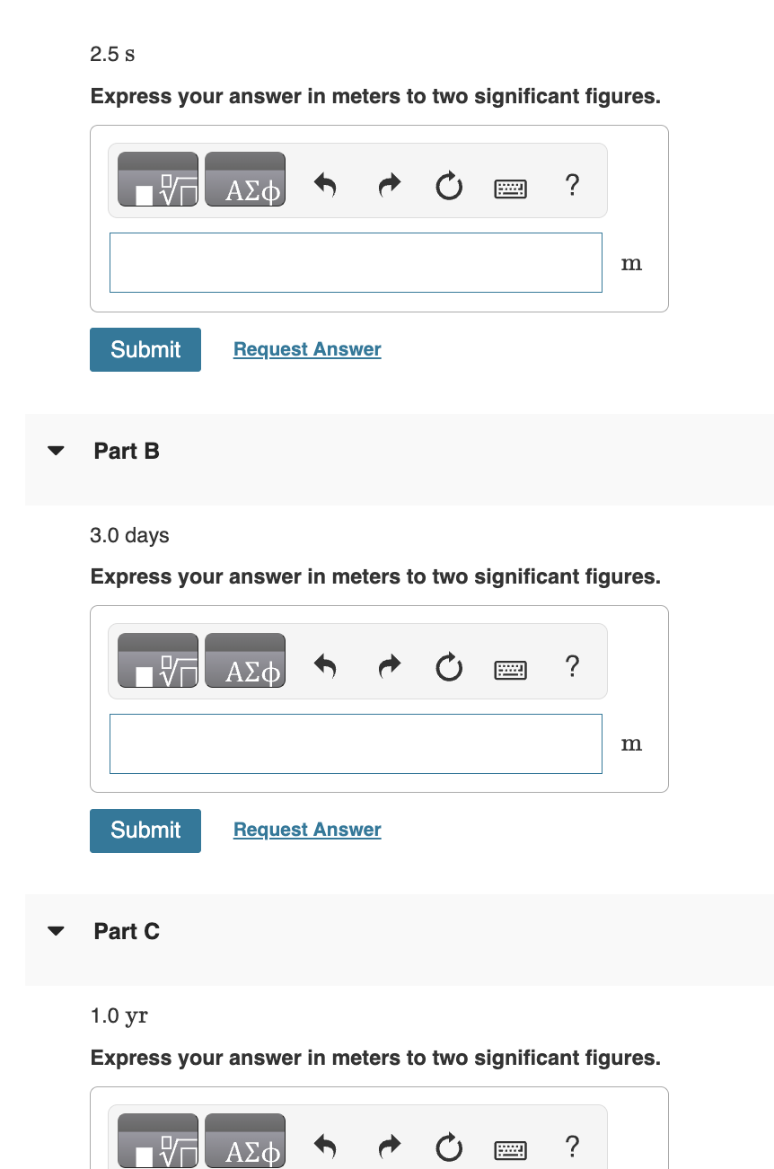  Light abd electromagnetic spectrum 2.5s Express your answer in meters to