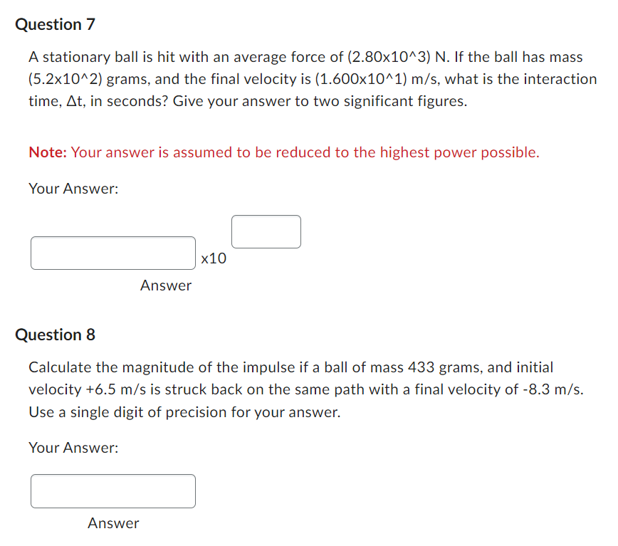 of the total momentum of the system in kg.mfs, with two digits