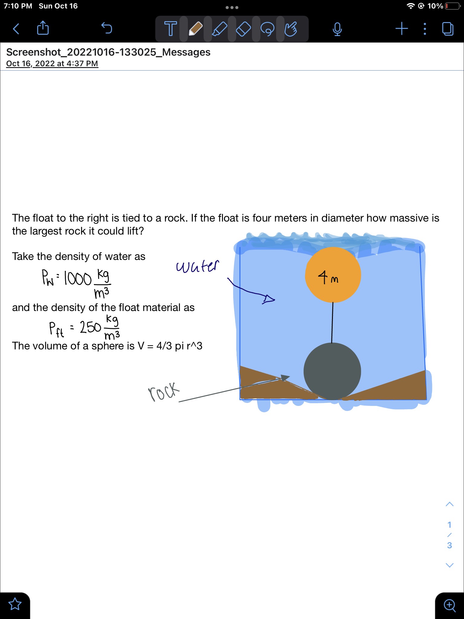  7:10 PM Sun Oct 16 . .. @ 10% O +:0