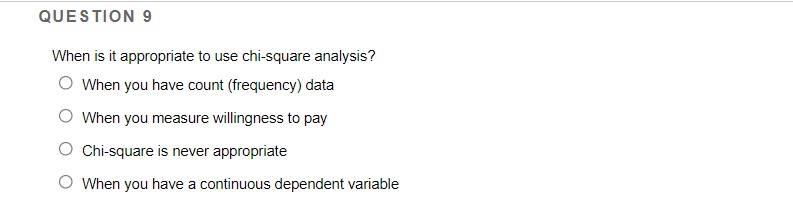  QU E 3 TI 0 N 9 When is it appropriate