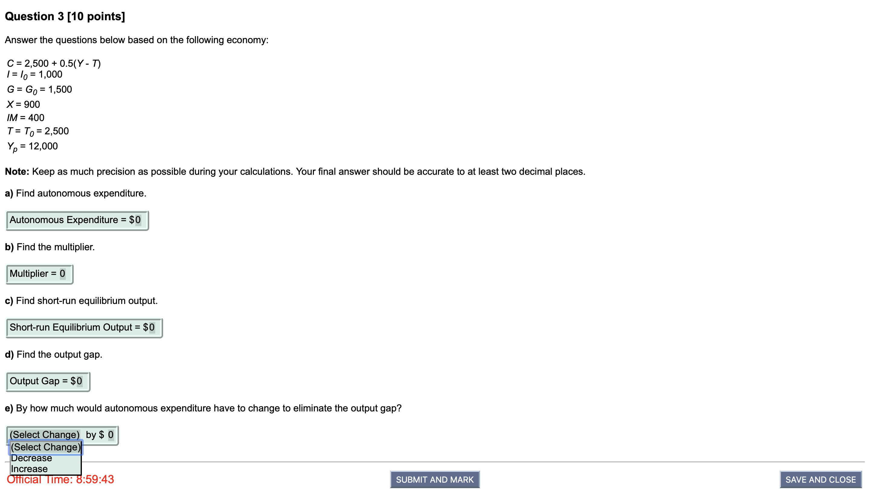 answer please Question 3 [10 points] Answer the questions below based on