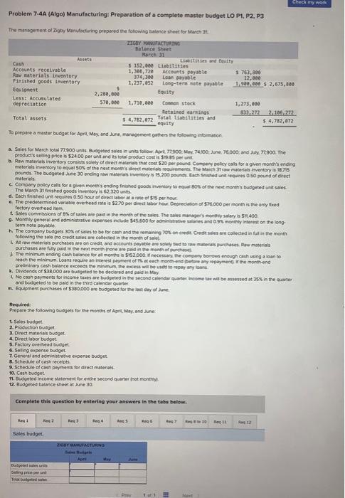  need help 10-12. i cant figure it out :( Problem 7.4A