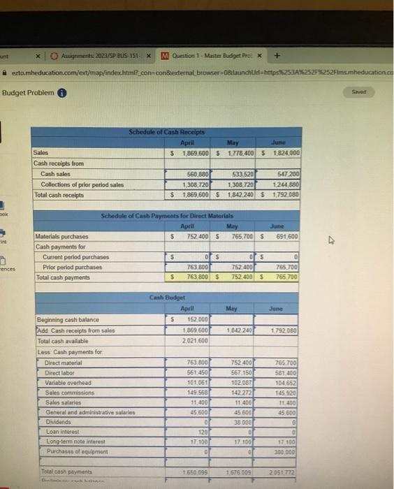 company budgets 30 of sales to be for cash and the remaining