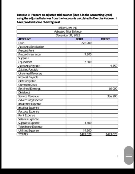 Supplies account can be found in the Unadjusted Trial Balance (Exercise 3).