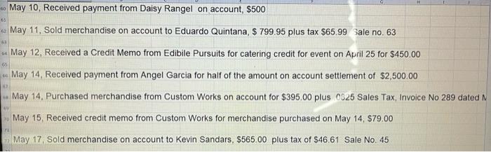 the repesctive general ledger accounts. 4. Post the AR Subledger. 5. Prepare