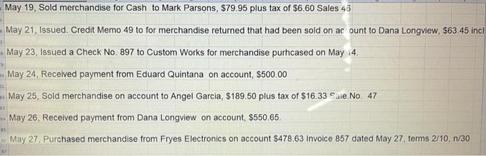 the Schedule of AR. 6. Post to the AP Subledger 7. Prepare