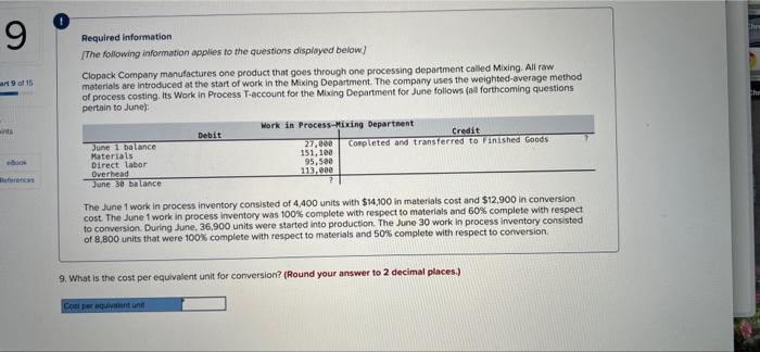 goes through one processing department called Mixing. All raw materials are introduced