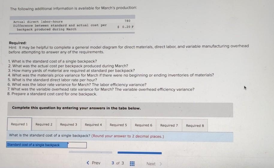 how to solve them. Thank you!:)) Highland Company produces a lightweight backpack