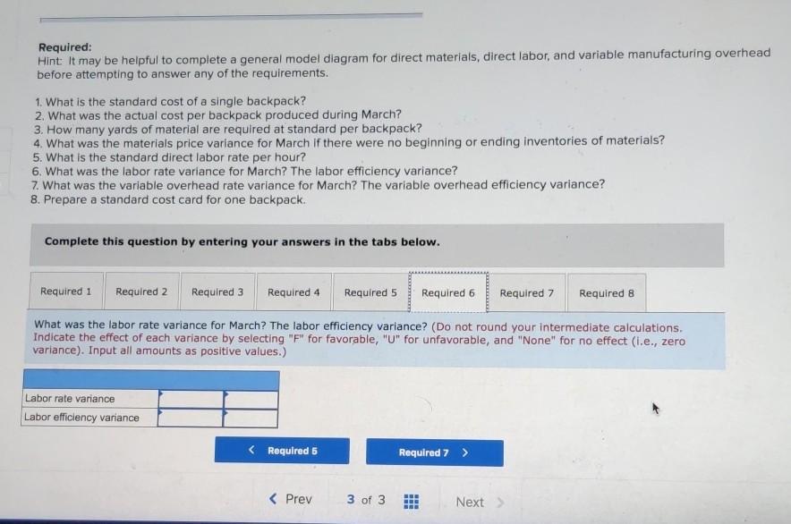 standard cost per unit 2 2 2 $ ? Overhead is applied