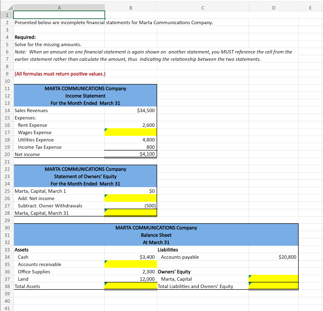 please use cell refernces. 