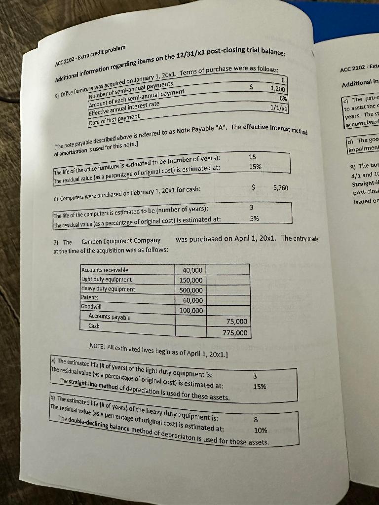 entries are used. 2) All numbers are rounded to the nearest dollar.