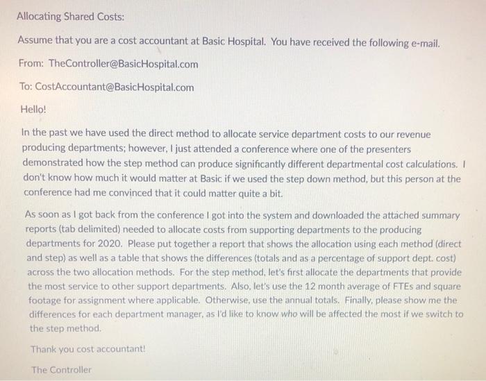  This was all the information that was provided. Please help if