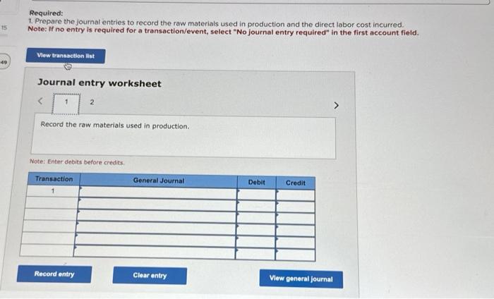 Round your answer to 2 decimal places. Journal entry worksheet Record the