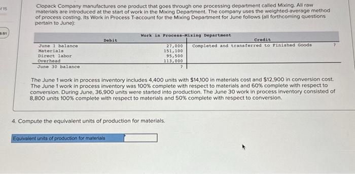 called Mixing. All raw materials are introduced at the start of work