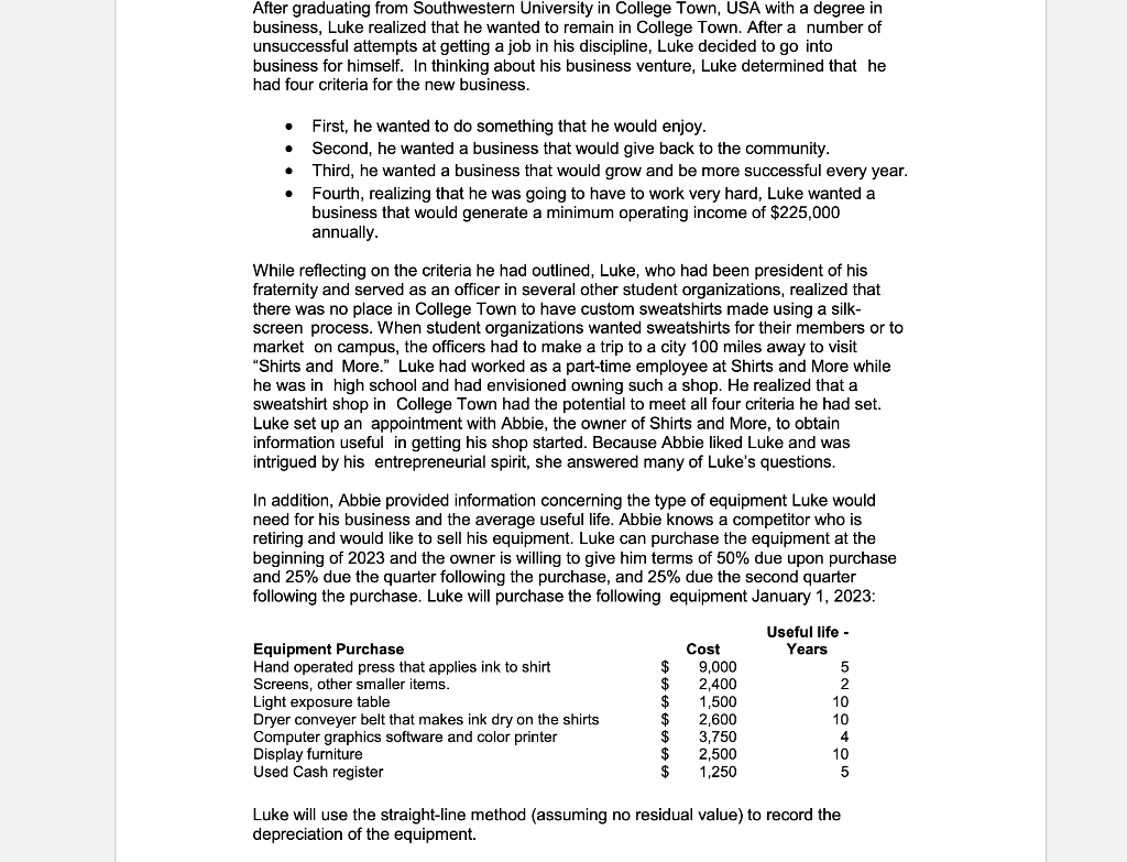 this is a project and its asking for 7 excel sheets as