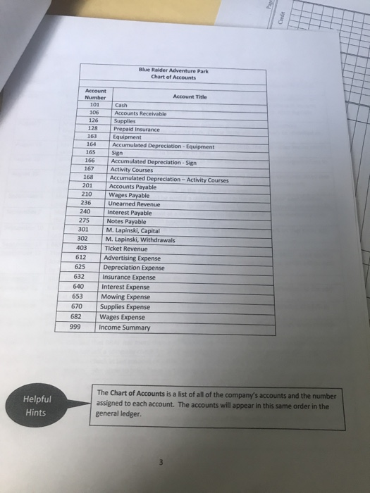 the journal entries I need help with journal ledger and trial balance