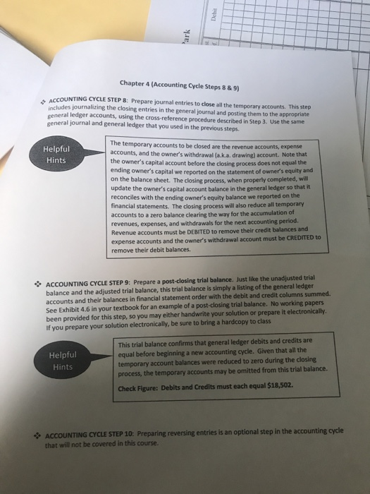 other important financial characteristics. This same accounting Cycle is applicable to businesses