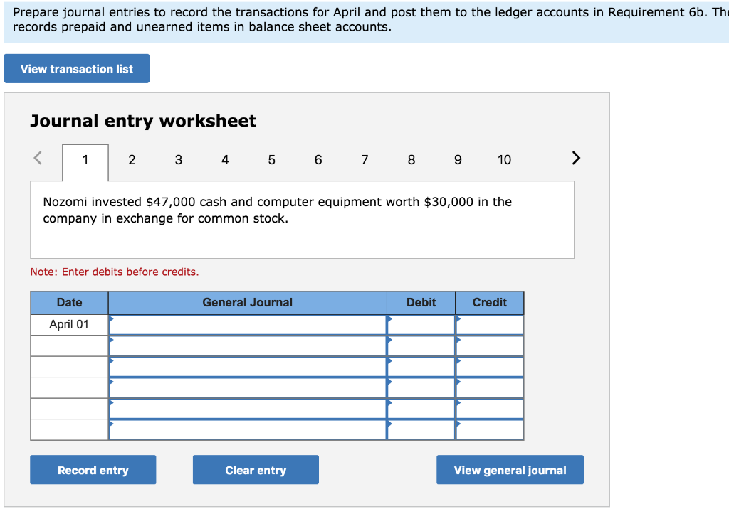 travel agency, Adventure Travel. The following transactions occurred during the company's first