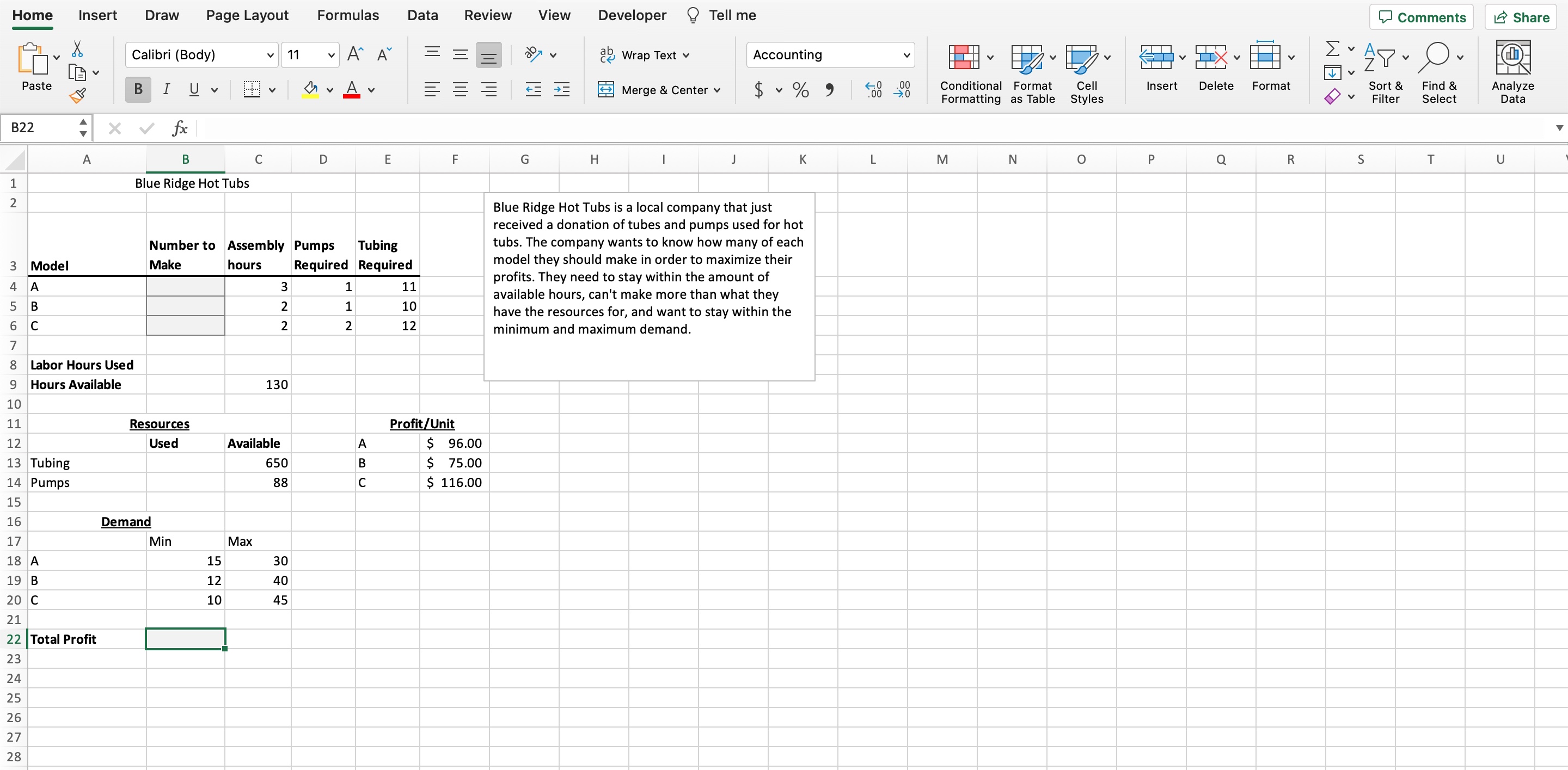 Complete the solver problems on the spreadsheet tabs in this workbook. You