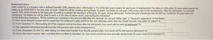 following information. Fill in the following blanks in the table with A