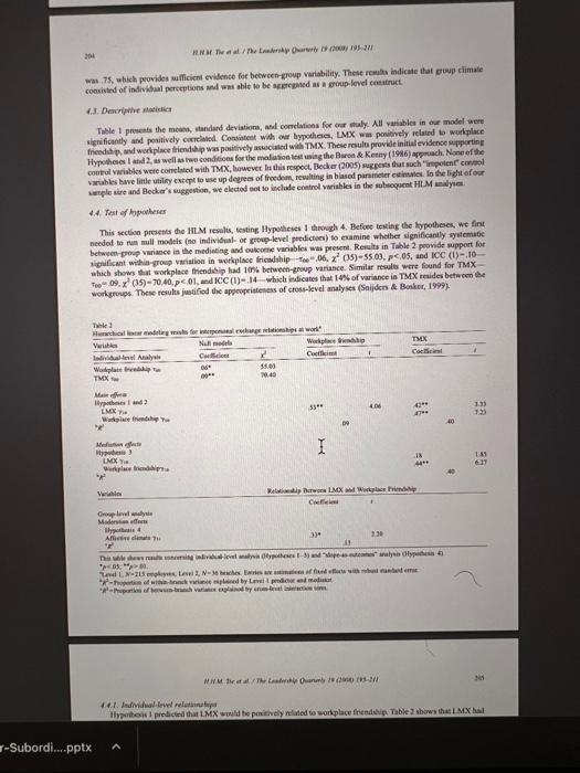 discussing your opinion on the article's conclusions. Then discuss how the other