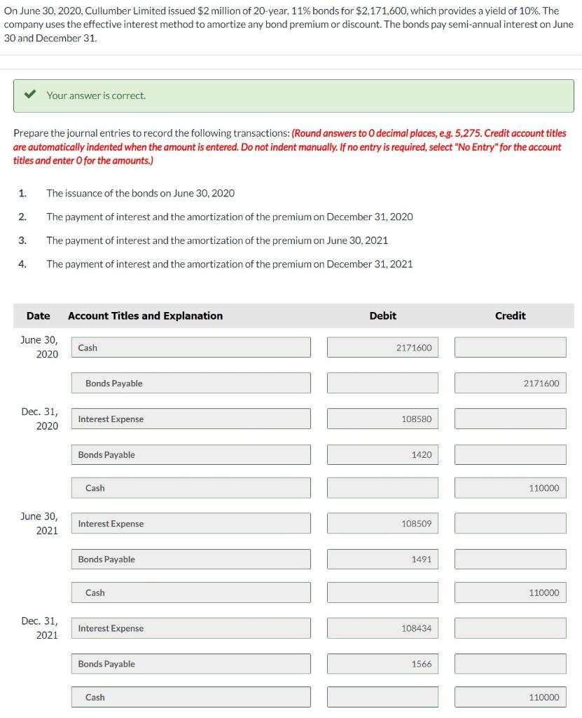 I need the correct answer for the red outlined box on the