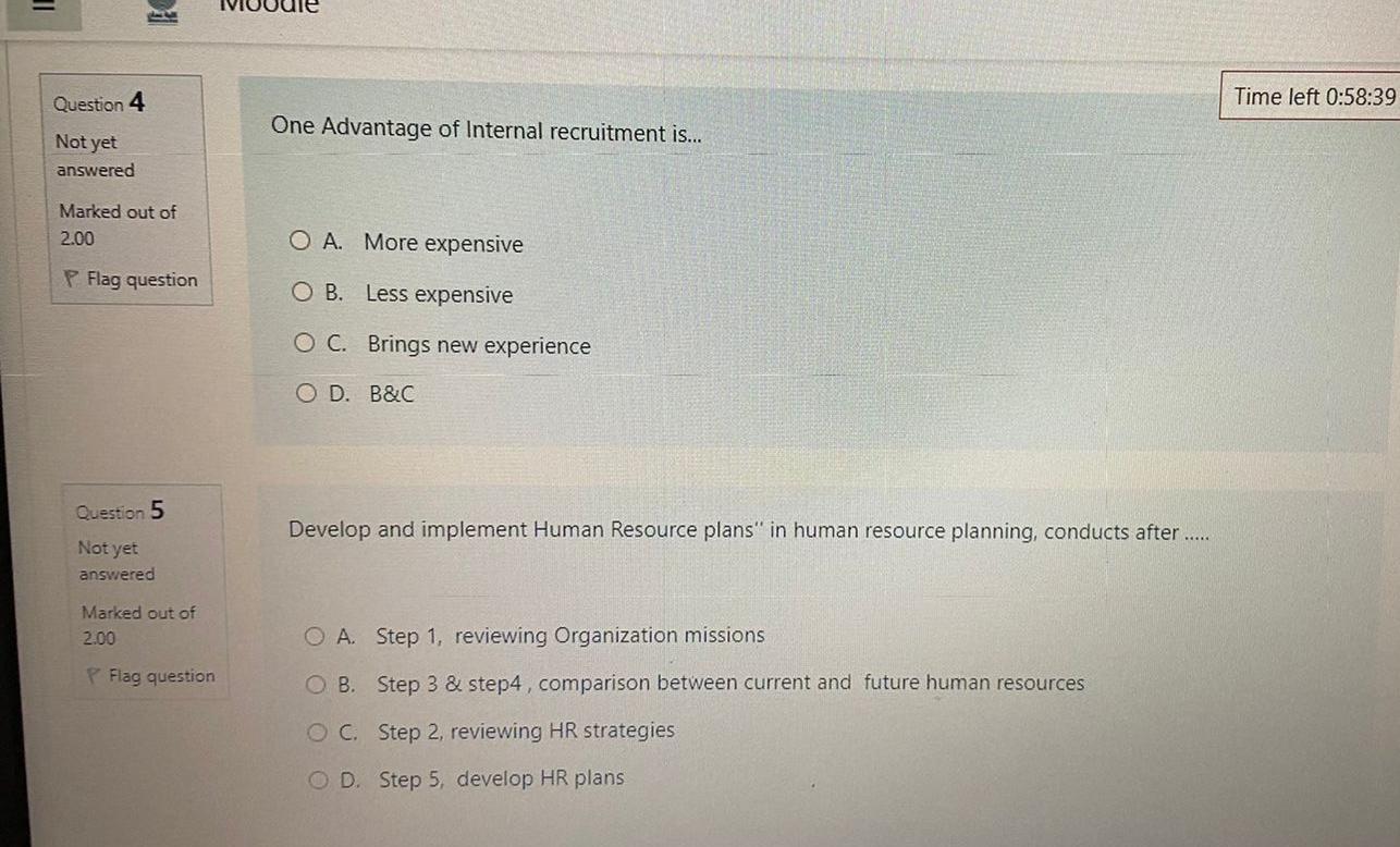 a mix of investment among alternative business opportunities, is called: Not yet