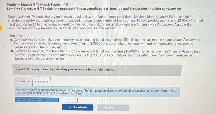 Parker family used their closely held corporation, Falco, to avold shareholder tax