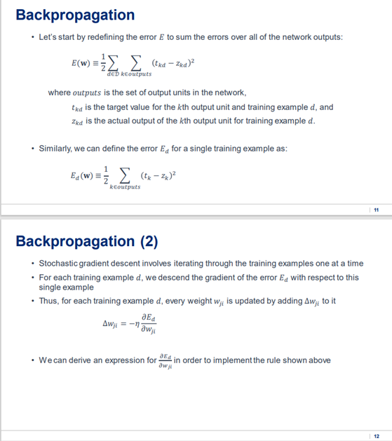 z = tanh(w^Tx). I've attached class notes for deriving the backpropagation algorithm