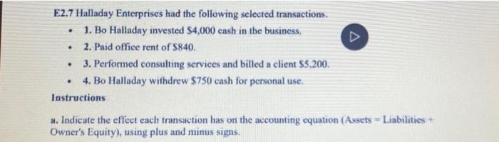 Indicate the effect each transaction has on the accounting equation,using plus and