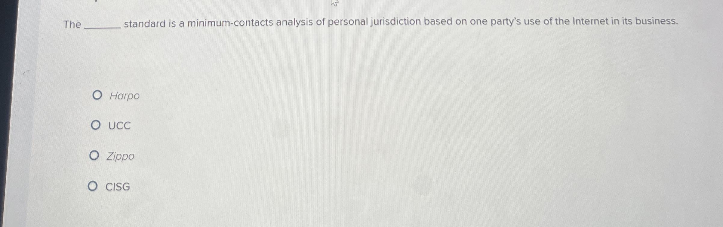  The q, standard is a minimum-contacts analysis of personal jurisdiction based