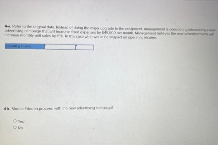Competition is intense, and Frieden Company's profits vary considerably from one year