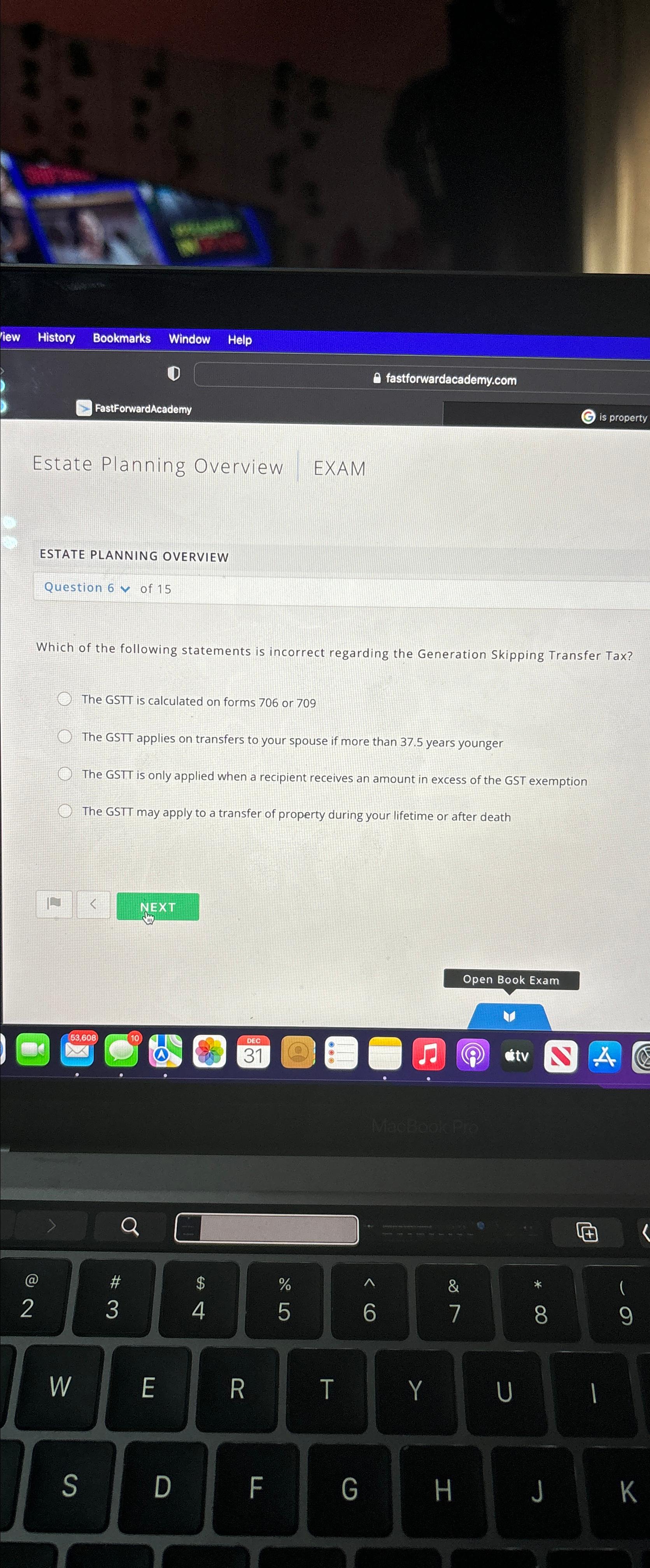  Bookmarks Window (1) fastforwardacademy.com FastForwardAcademy property Estate Planning Overview EXAM ESTATE