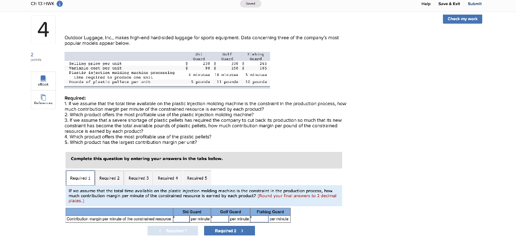 Ch 13 HK i Sawal Help Save & Exit Submit Check