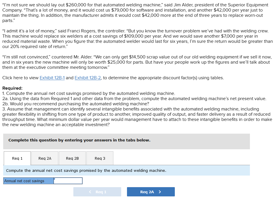 Problem 12-20 (Algo) Net Present Value Analysis; Uncertain Cash Flows [LO12-2, LO12-4]