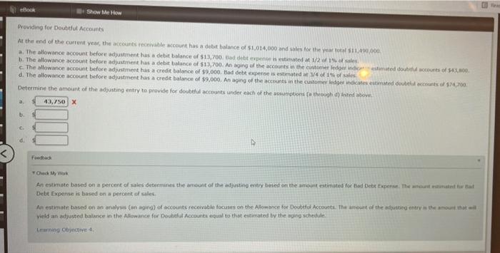 please help to do it Block Show Me How Providing for Doubtful