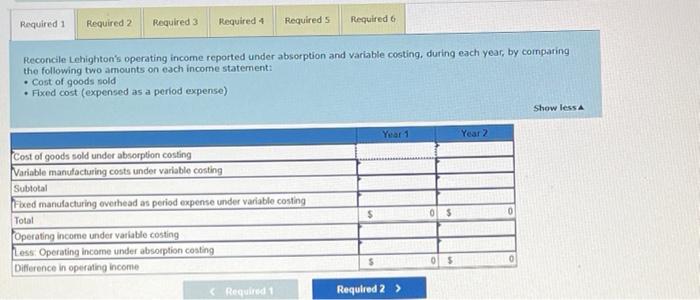 information applies to the questions displayed below] Lehighton Chalk Company manufactures sidewalk