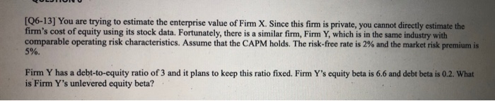 cost of equity using its stock data. Fortunately, there is a similar