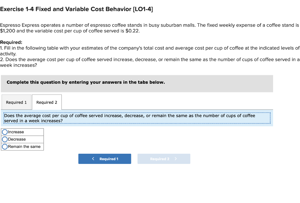 a number of espresso coffee stands in busy suburban malls. The fixed