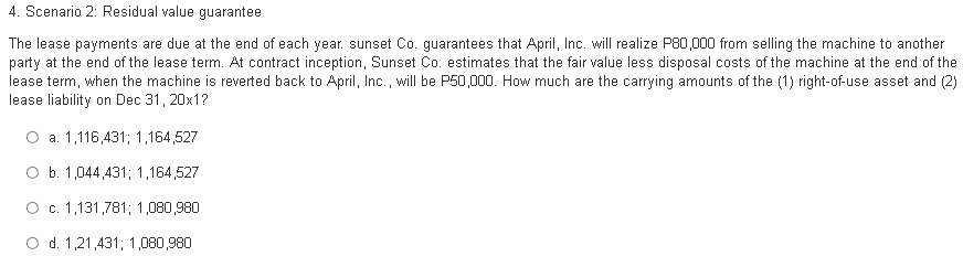 good comment or FEEDBACK. SCENARIO PROBLEM, I HOPE U WILL ANSWER ALL