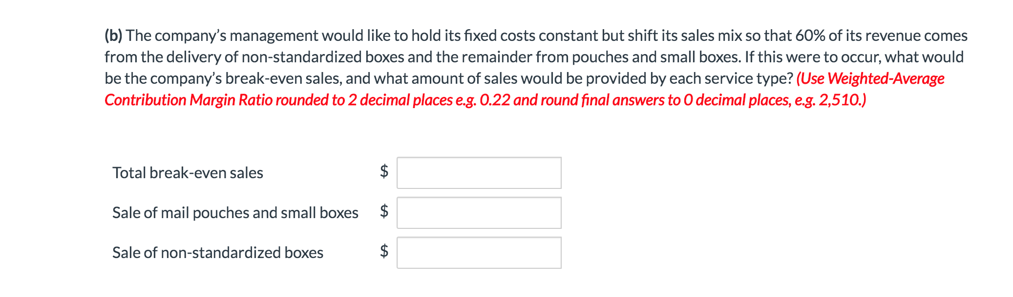 is a rapidly growing delivery service. Last year, 80% of its revenue