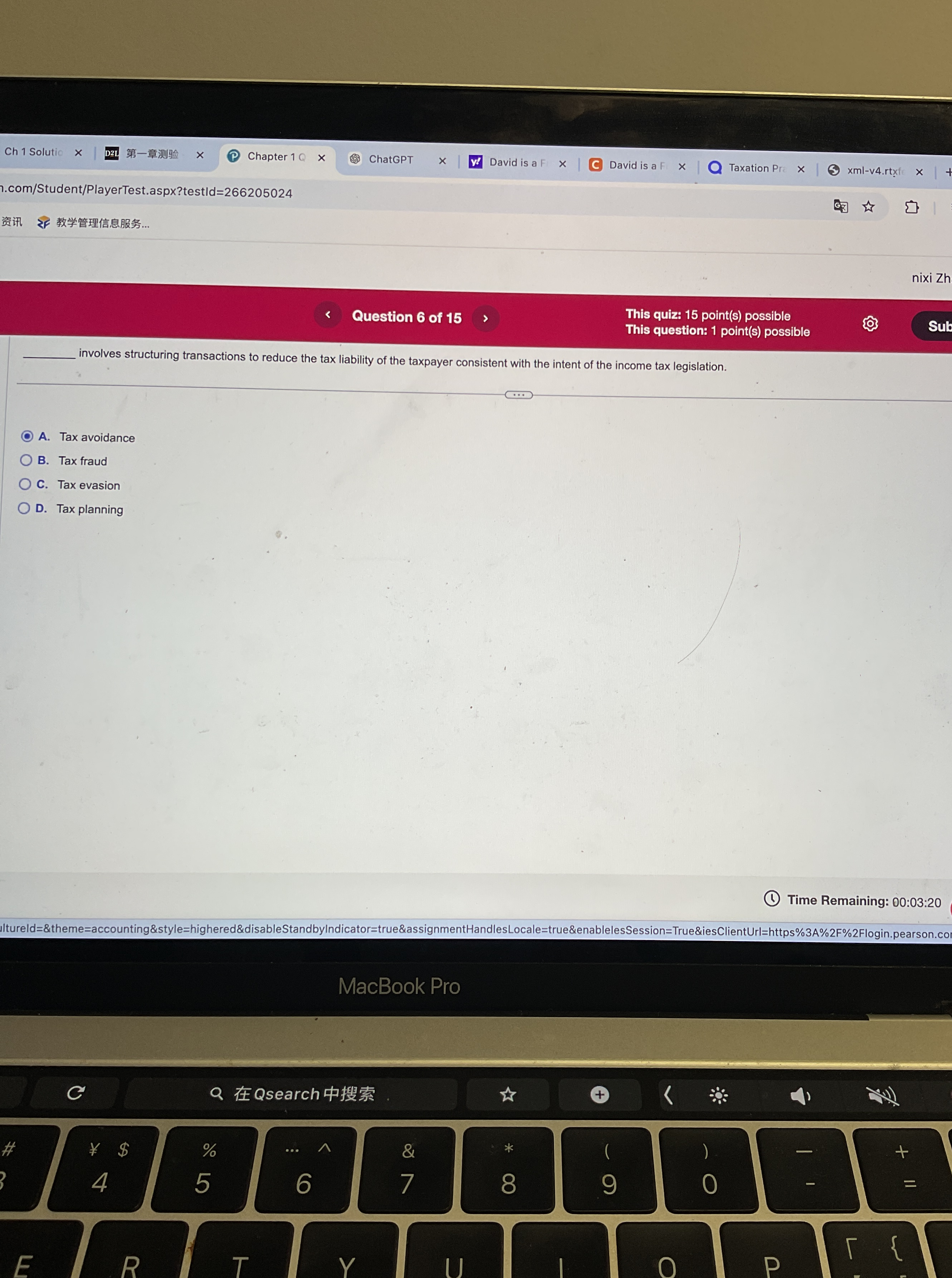  involves structuring transactions to reduce the tax liability of the taxpayer