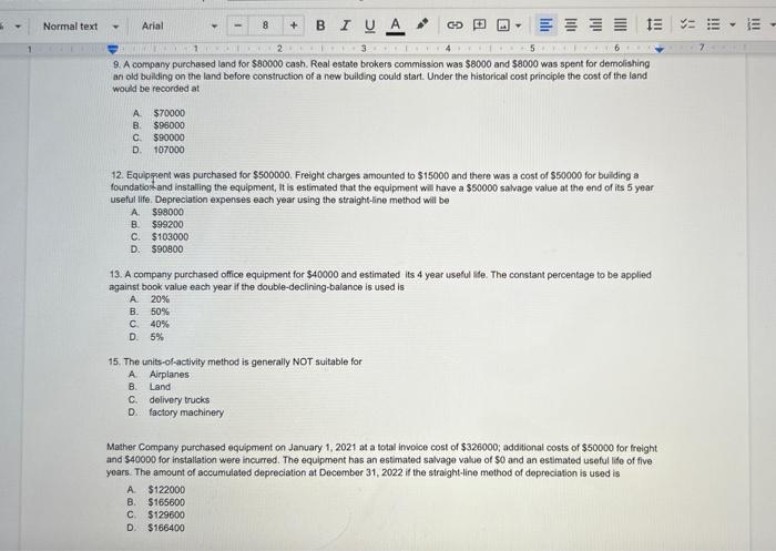  need answer fast plsss Normal text Arial 8 + BIVA 19