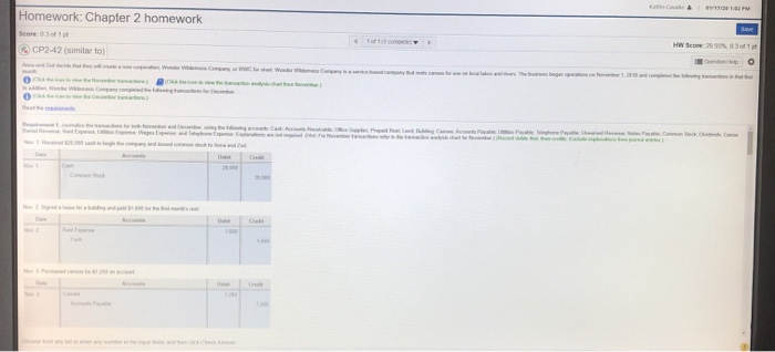 will post to the accounts a few transactions at a time. Begin