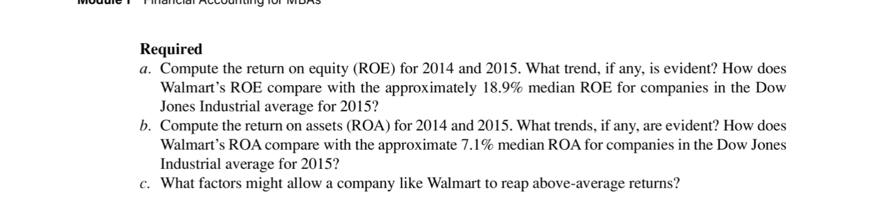 table contains financial statement information for Walmart Stores Inc. $ millions Total