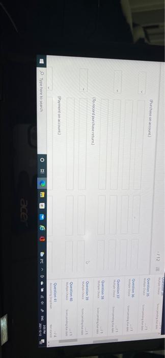 transactions occurred in March 1 Question 40 Mar Question 41 2 3